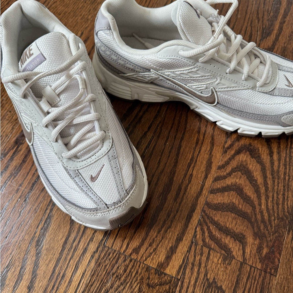 Nike Off-White and Taupe Initiator Sneakers - Picture 6 of 6
